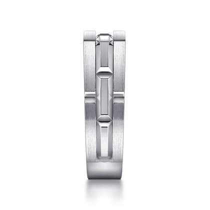 Geometric Wide Band 925 Sterling Silver