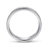 George - 14K White Gold 6mm - Hammered Men's Wedding Band
