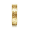 George - 14K Yellow Gold 6mm - Hammered Men's Wedding Band