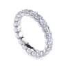 Eternity Band Wedding Ring in 14k White Gold with Round Natural Diamond at Gabriel & Co.