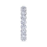 Eternity Band Wedding Ring in 14k White Gold with Round Natural Diamond at Gabriel & Co.
