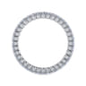 Eternity Band Wedding Ring in 14k White Gold with Round Natural Diamond at Gabriel & Co.