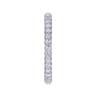 Eternity Band Wedding Ring in 14k White Gold with Round Natural Diamond at Gabriel & Co.