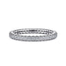 Eternity Band Wedding Ring in 14k White Gold with Round Natural Diamond at Gabriel & Co.