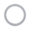 Eternity Band Wedding Ring in 14k White Gold with Round Natural Diamond at Gabriel & Co.