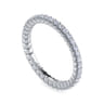 Eternity Band Wedding Ring in 14k White Gold with Round Natural Diamond at Gabriel & Co.