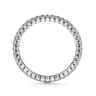 Eternity Band Wedding Ring in 14k White Gold with Round Natural Diamond at Gabriel & Co.