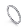 Eternity Band Wedding Ring in 14k White Gold with Round Natural Diamond at Gabriel & Co.
