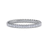 Eternity Band Wedding Ring in 14k White Gold with Round Natural Diamond at Gabriel & Co.