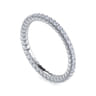 Eternity Band Wedding Ring in 14k White Gold with Round Natural Diamond at Gabriel & Co.