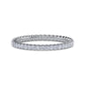 Eternity Band Wedding Ring in 14k White Gold with Round Natural Diamond at Gabriel & Co.
