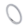 Eternity Band Wedding Ring in 14k White Gold with Round Natural Diamond at Gabriel & Co.