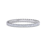 Eternity Band Wedding Ring in 14k White Gold with Round Natural Diamond at Gabriel & Co.