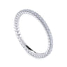 Eternity Band Wedding Ring in 14k White Gold with Round Natural Diamond at Gabriel & Co.