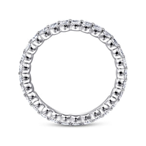 Giralda - 14K White Gold Shared Prong Set Diamond Eternity Band