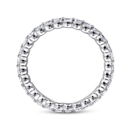 Giralda - 14K White Gold Shared Prong Set Diamond Eternity Band
