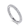 Eternity Band Wedding Ring in 14k White Gold with Round Natural Diamond at Gabriel & Co.
