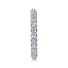 Eternity Band Wedding Ring in 14k White Gold with Round Natural Diamond at Gabriel & Co.