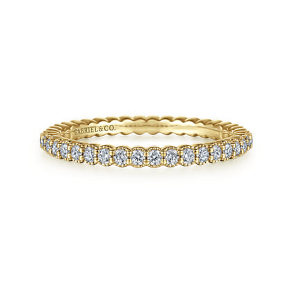 Giralda - 14K Yellow Gold Diamond Eternity Band