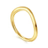 Curved Wedding Ring in 14k Yellow Gold with   at Gabriel & Co.