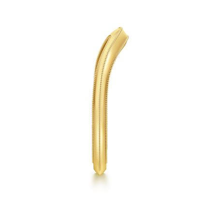 Giselle - Vintage Inspired Curved 14K Yellow Gold Anniversary Band