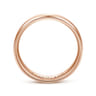 Grayson - 14K Rose Gold 6mm - Beveled Edge Men's Wedding Band in Satin Finish