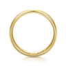 Grayson - 14K Yellow Gold 6mm - Beveled Edge Men's Wedding Band in Satin Finish