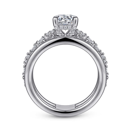 Gretchen - 14K White Gold Round Diamond Engagement Ring