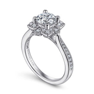 Gretel---Unique-14K-White-Gold-Vintage-Inspired-Halo-Diamond-Engagement-Ring3
