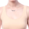 Hammered 925 Sterling Silver Black Spinel Twisted Bar Necklace