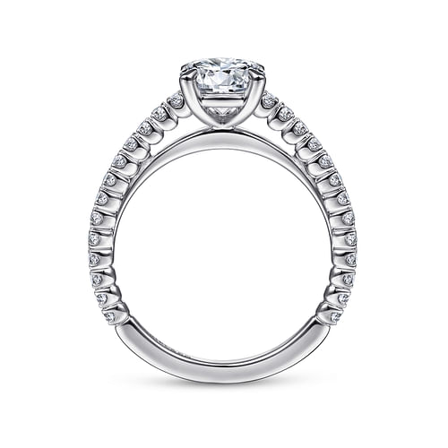 Hayward - 14K White Gold Round Diamond Engagement Ring - 0.27 ct - Shot 2