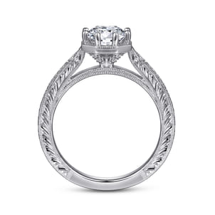 Heath - 14K White Gold Round Diamond Engagement Ring