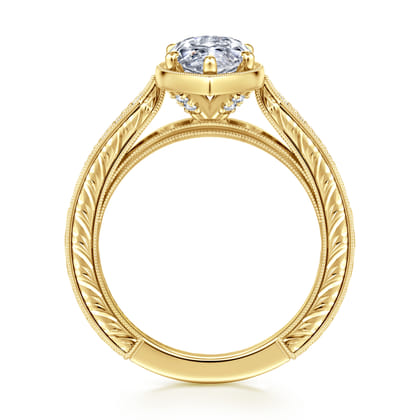Heath - 14K Yellow Gold Marquise Shape Diamond Engagement Ring