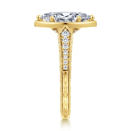 Heath - 14K Yellow Gold Marquise Shape Diamond Engagement Ring