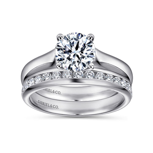 Helen - Platinum Round Diamond Engagement Ring - Shot 4