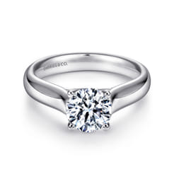 Helen - Platinum Round Diamond Solitaire Engagement Ring