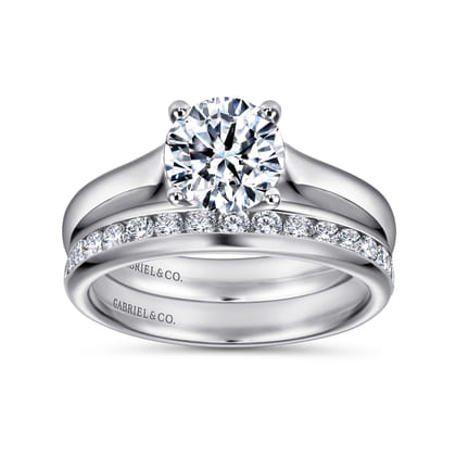 Helen - Platinum Round Diamond Solitaire Engagement Ring