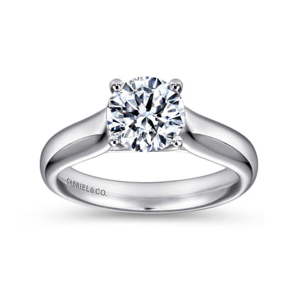 Helen - Platinum Round Diamond Solitaire Engagement Ring