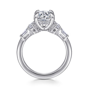 Hollie - 14K White Gold Round Diamond Engagement Ring