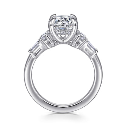 Hollie - 14K White Gold Round Diamond Engagement Ring