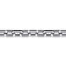 Hollow Faceted Chain Bracelet 925 Sterling Silver Black Spinel