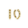 Huggie Earrings 14K Yellow Gold 15mm