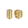Huggie Earrings 14K Yellow Gold Diamond 15mm Bujukan