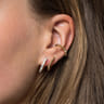 Huggie Earrings Stuggies 14K Yellow Gold Diamond 0.35ct Bujukan - 0.35 ct