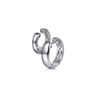 Huggie Earrings Stuggies 925 Sterling Silver White Sapphire Bujukan