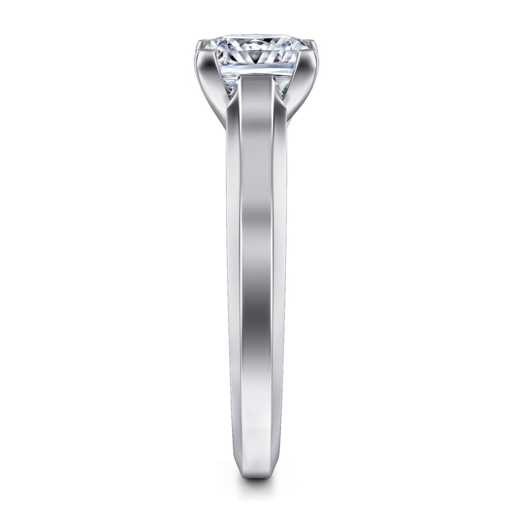 Hunter - 14K White Gold Princess Cut Diamond Engagement Ring