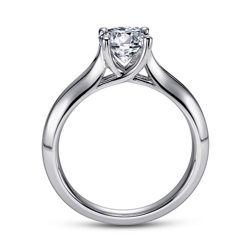 Hunter - Platinum Round Diamond Engagement Ring - Shot 2