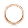 Ian - 14K Rose Gold 6mm - Men's Wedding Band in Brushed Finish