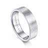 Ian - 14K White Gold 6mm - Men's Wedding Band in Brushed Finish