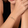 Infinity - 14K Yellow Gold Diamond Cut Infinity Chain Bracelet